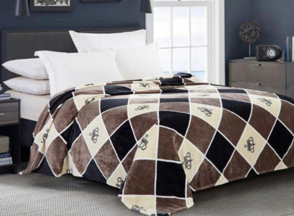 Плед 240*210 см, Велсофт  (Корона)