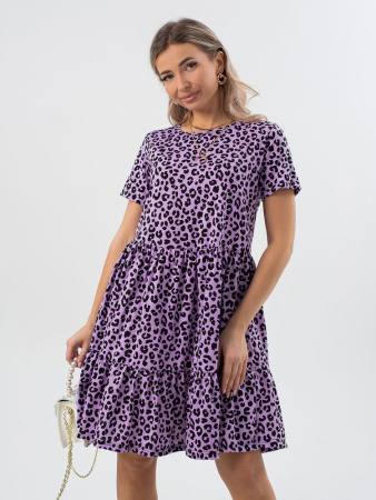 Платье женское, модель 174, трикотаж (Лео, сиреневый)