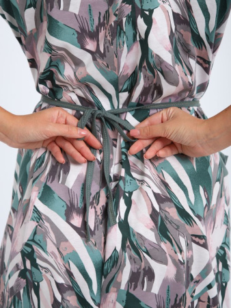 Халат женский, модель 130, трикотаж (Джунгли)