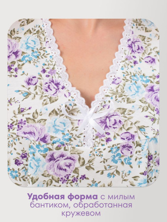 Сорочка ночная женская,мод. 427, трикотаж (Прелесть (сиреневый))