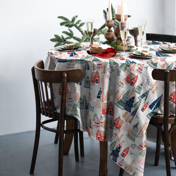 Скатерть 150*180 см, рогожка (Merri Christmas)