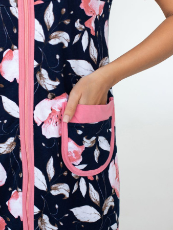 Халат женский, модель 124,трикотаж  (Цветение)