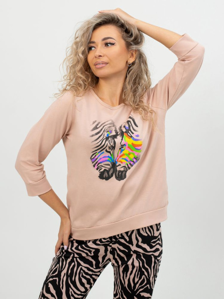 Костюм женский, модель 162, трикотаж (Зебра)