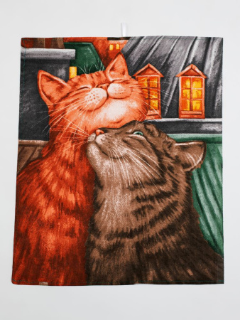 Комплект полотенец 48*60 см, 3 шт., рогожка (Котики)