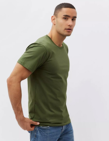 Футболка мужская, модель 214, трикотаж (Хаки)