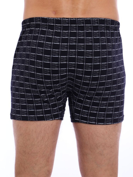 Трусы-боксеры, модель 212, трикотаж (Клетка)