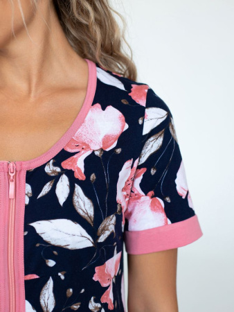 Халат женский, модель 124,трикотаж  (Цветение)