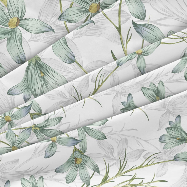 Комплект постельного белья Семейный, бязь  ГОСТ (Утренний цветок)