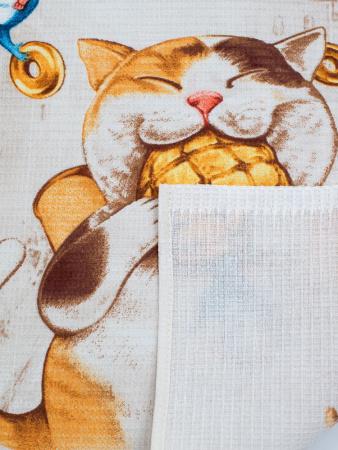 Комплект вафельных полотенец 48*60 см, 3 штуки (Вкусное настроение)