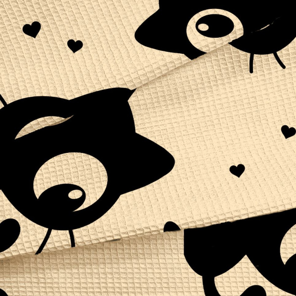 Полотенце 50*60 см вафельное (Котята)