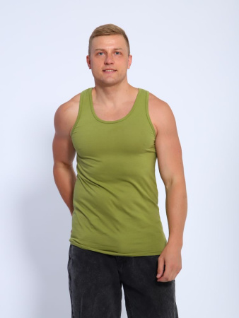 Майка мужская, модель 216, трикотаж (Хаки)