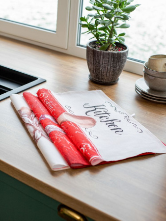 Комплект полотенец 48*60 см, 3 шт., рогожка (Матильда)