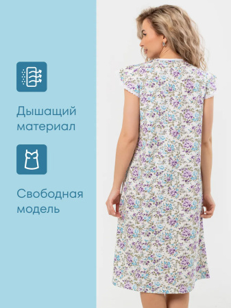 Сорочка ночная женская,мод. 427, трикотаж (Прелесть (сиреневый))