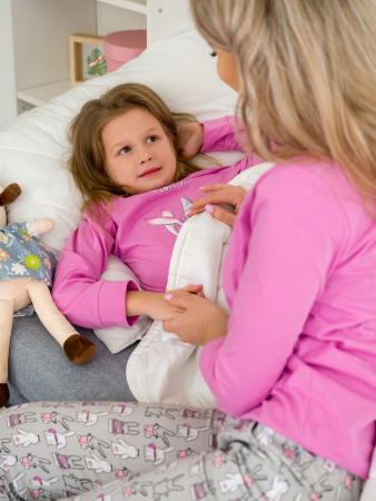 Пижама женская, модель 162, трикотаж (Зайчата  )