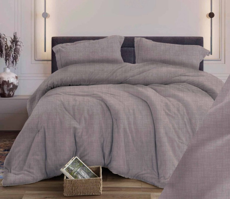 Простыня 1,5-спальная, бязь "Комфорт" (Контур, бежевый)