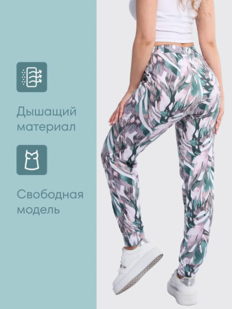 Брюки женские, модель 162, трикотаж (Джунгли)