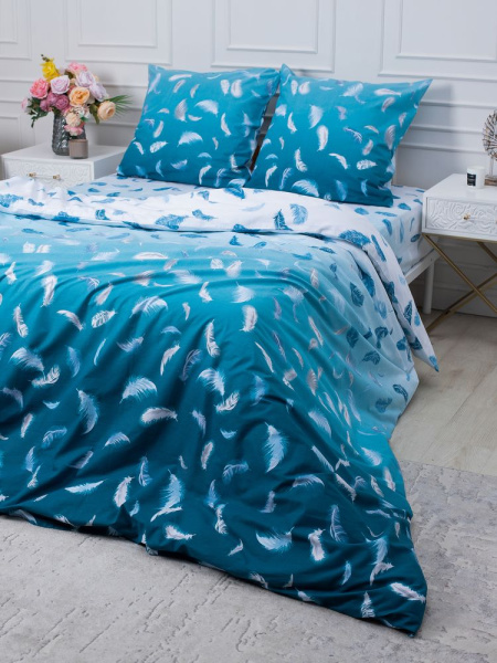 Комплект постельного белья 1,5-спальный, перкаль (Нежный сон)