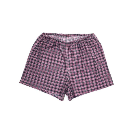 Трусы мужские бязь, модель  207, хлопок 100% (Клетка, бордовый)