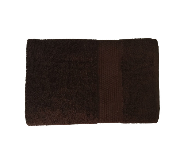 Махровое гладкокрашеное полотенце 100*150 см 400 г/м2 (Горький шоколад)