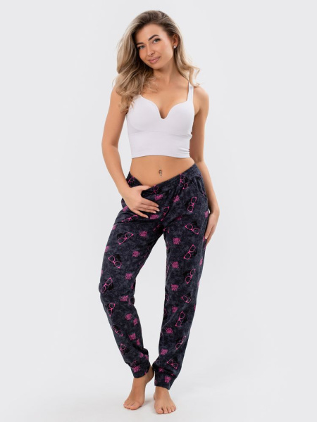 Брюки женские, модель 162, трикотаж (Панды)