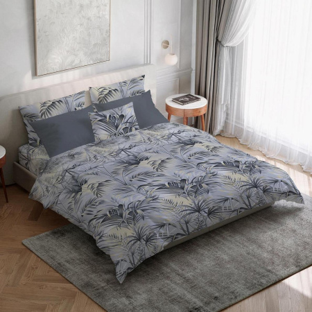 Простыня 1,5-спальная, бязь ГОСТ (220) (Тропический дождь)