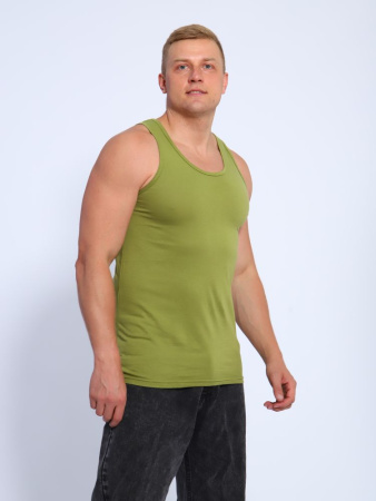 Майка мужская, модель 216, трикотаж (Хаки)