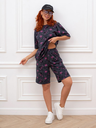 Костюм женский, модель 176, трикотаж (Панды)