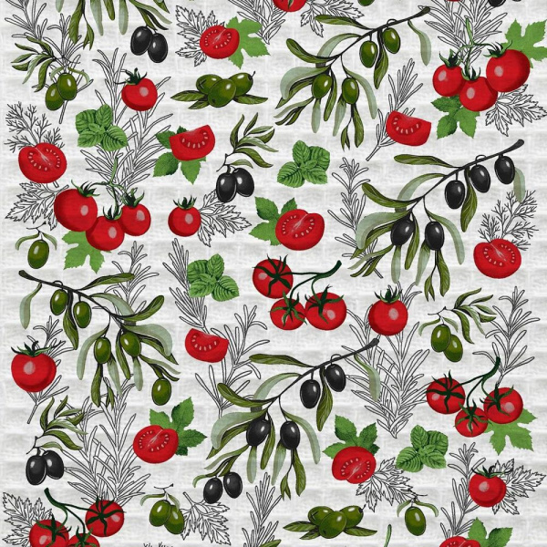 Полотенце 50*60 см вафельное (Помидоро)